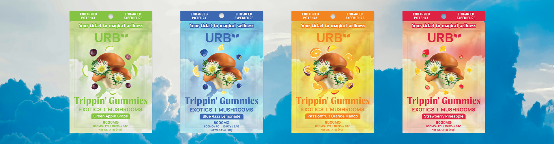 URB Mushroom Gummies Collection