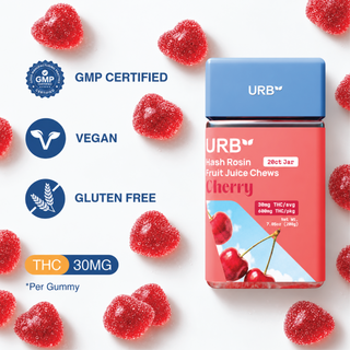 Hash Rosin Fruit Chews: Solventless THC Chews (600mg)