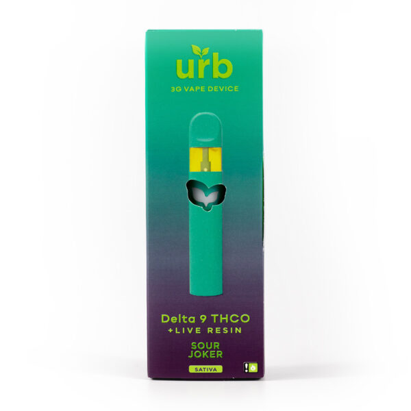 D9 THCO Disposable 3ML - Sour Joker | Urb