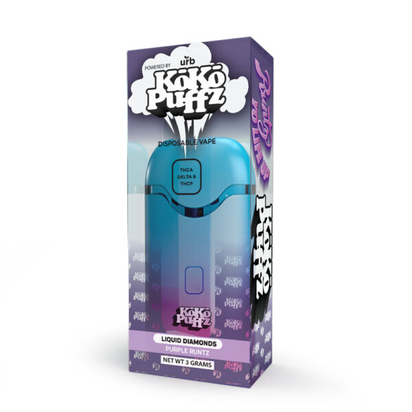 Koko Puffz Liquid Diamonds Disposable 3ML - Purple Runtz | Urb