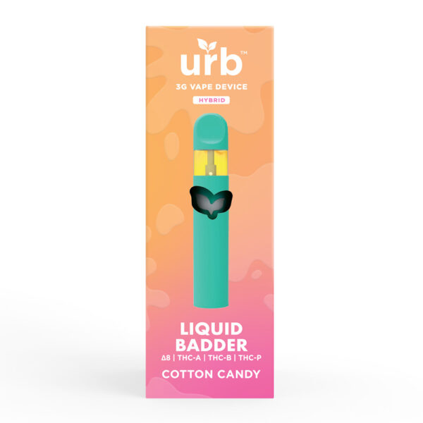 Liquid Badder Disposable 3ML - Cotton Candy | Urb