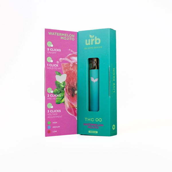 THC Infinity Disposable 3ML - Watermelon Mojito | Urb