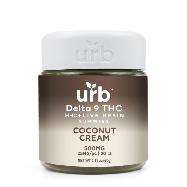 D9/HHC Gummies 500MG - Coconut Cream | Urb