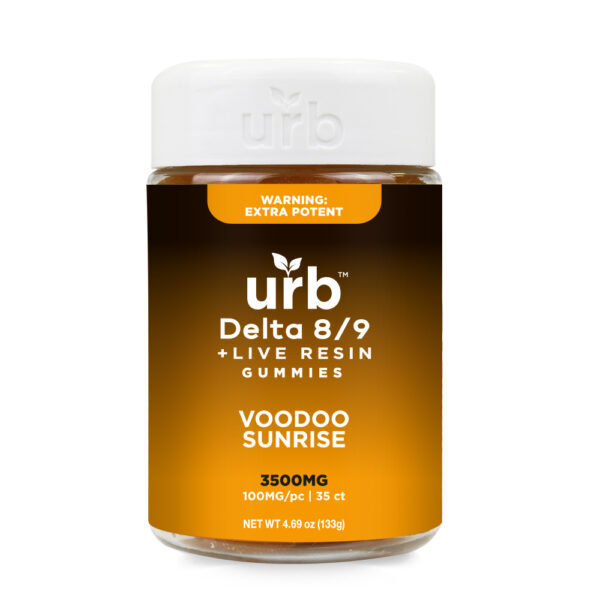 D8/D9 THC Gummies 3500MG - Voodoo Sunrise | Urb