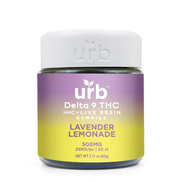 D9/HHC Gummies 500MG - Lavender Lemonade | Urb
