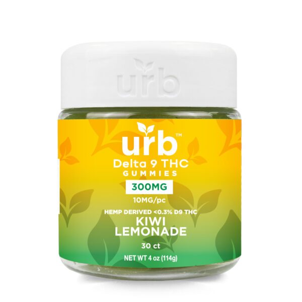 D9 THC Gummies 300MG - Kiwi Lemonade | Urb