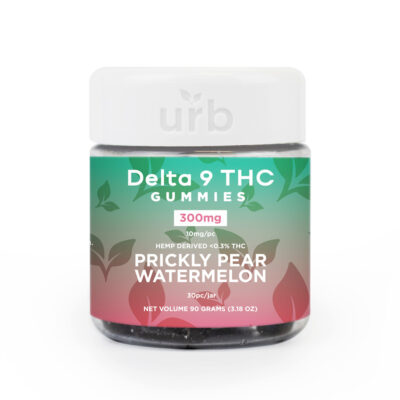 D9 THC Gummies 300MG - Prickly Pear Watermelon | Urb