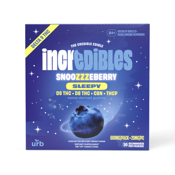 incredibles 20mg Snooozzzeberry Gummies | Urb