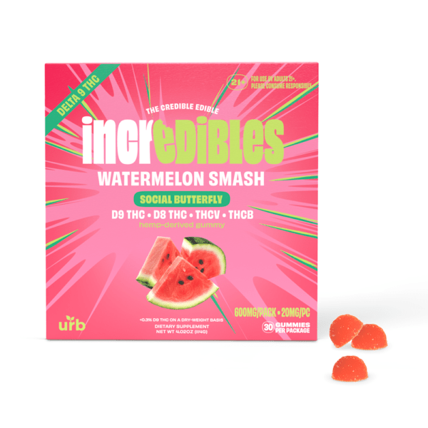 incredibles 20mg Watermelon Smash Gummies | Urb