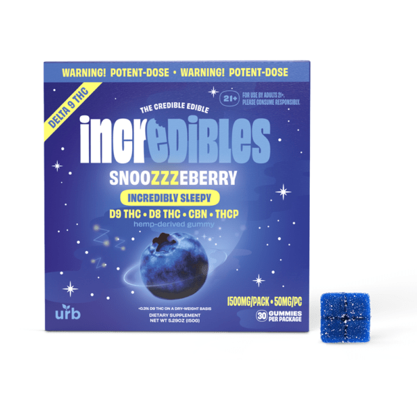 incredibles 50mg Snooozzzeberry Gummies | Urb