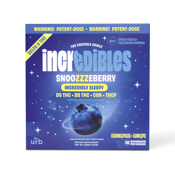 incredibles 50mg Snooozzzeberry Gummies | Urb
