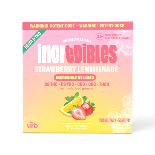 incredibles 50mg Strawberry Lemahhhnade Gummies | Urb