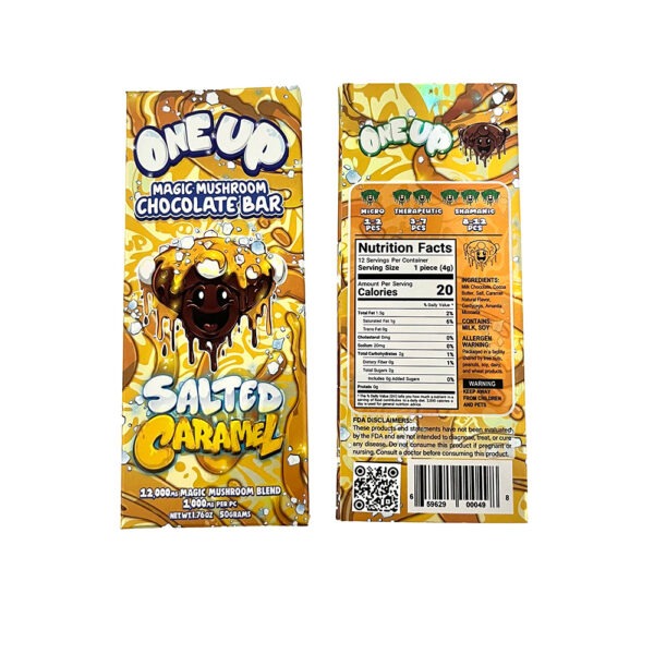 One Up Amanita Magic Mushroom Chocolate Bars - Salted Caramel | Urb