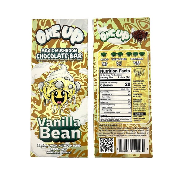 One Up Amanita Magic Mushroom Chocolate Bars - Vanilla Bean | Urb