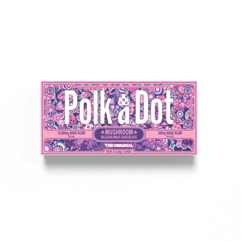 Polk A Dot Mushroom Chocolate Bar 500MG - The Original | Urb