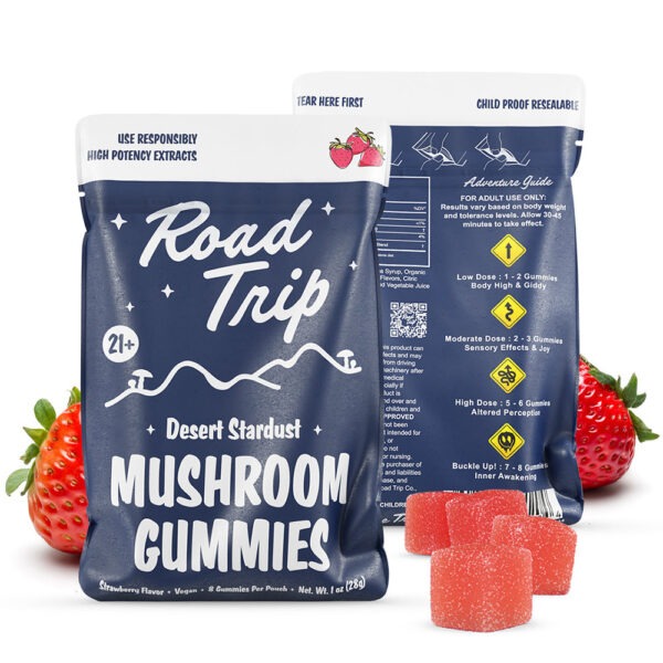 Road Trip Desert Stardust Mushroom Gummies - Strawberry | Urb
