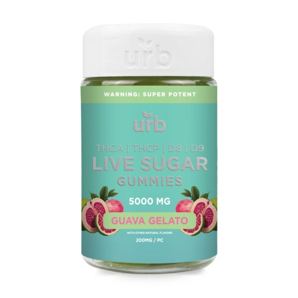 THCA Live Sugar Gummies 5000MG - Guava Gelato | Urb