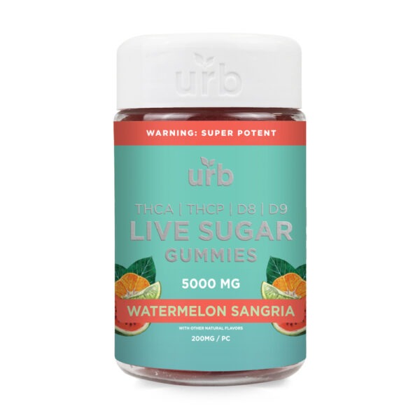THCA Live Sugar Gummies 5000MG - Watermelon Sangria | Urb