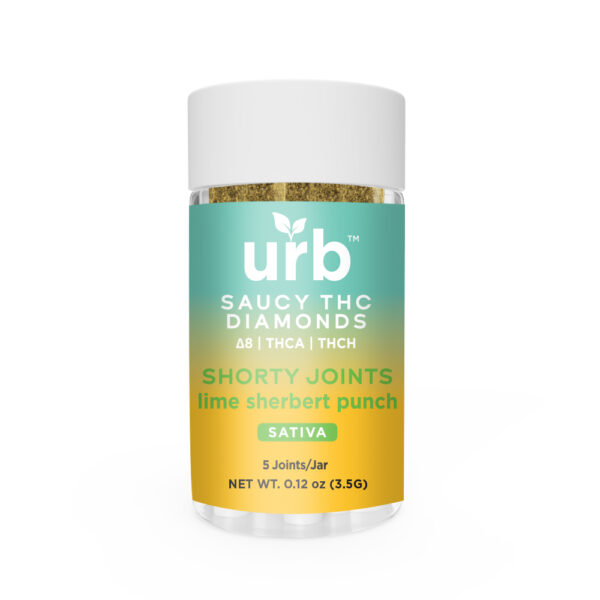 Saucy THC Diamonds Shorty Joints - Lime Sherbert Punch | Urb