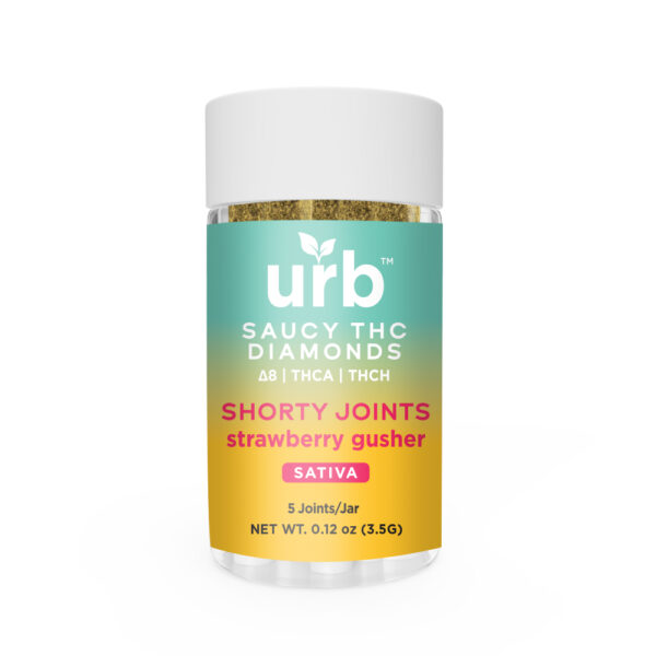 Saucy THC Diamonds Shorty Joints - Strawberry Gusher | Urb